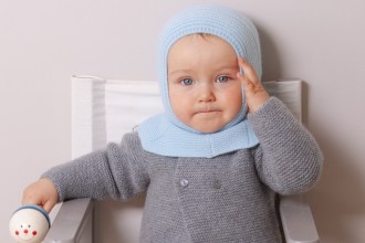 Cashmere Baby Bonnet and Accessories - French design cashmere balaclava